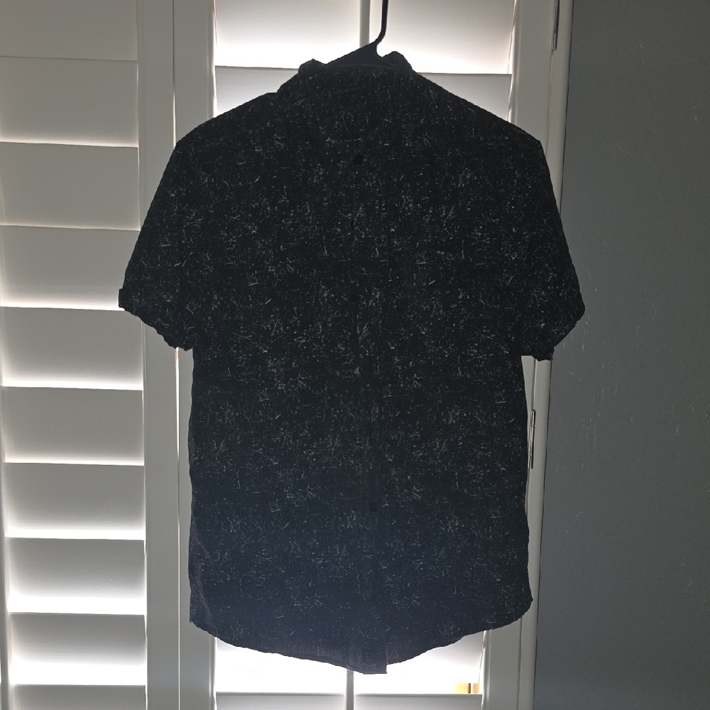 Stylish Black Patterned Men's Shirt